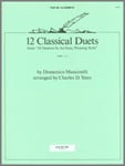 12 CLASSICAL DUETS FOR CLARINETS cover